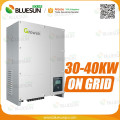 A qualidade quente de Bluesun 3 liga o inversor solar 30kw 40kw 50kw do laço da grade da fase para o mercado do Eu